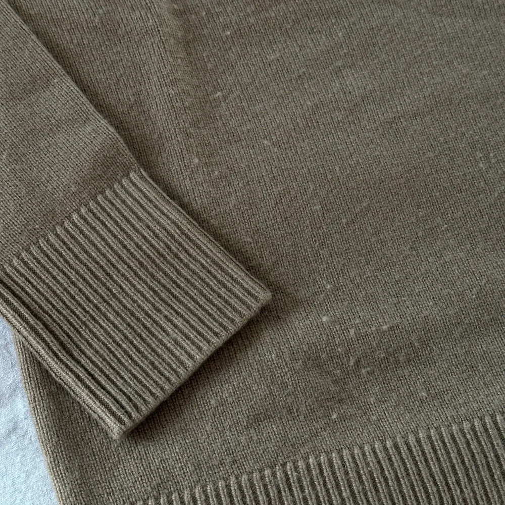 Tan V-Neck Sweater - Picture 8 of 12